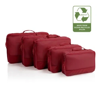 Heys Ecotex® Packing Cube 5 Piece Set In Red