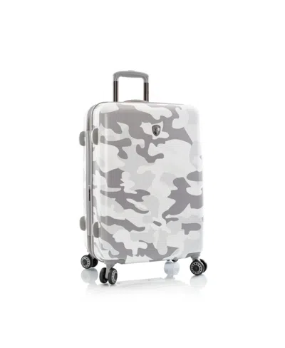 Heys Fashion 21" Hardside Carry-on Spinner Luggage In White Camo