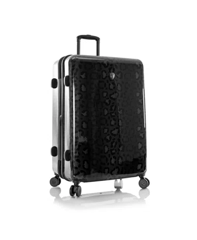 Heys Fashion 26" Hardside Spinner Luggage In Black Leopard