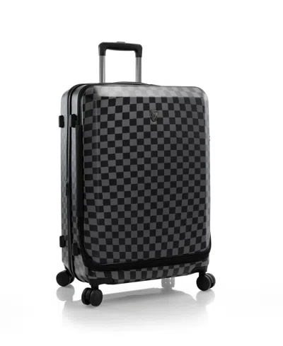Heys Hey's Ez Fashion Hardside 26" Check-in Spinner Luggage In Black Grey Check