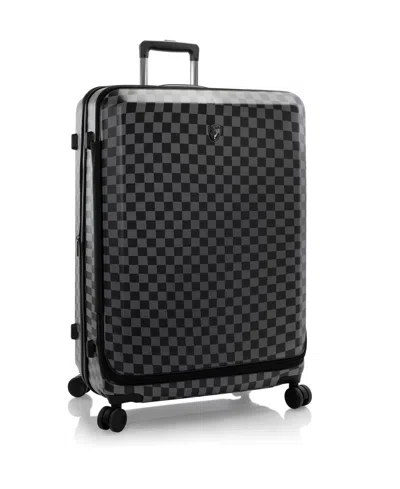 Heys Hey's Ez Fashion Hardside 30" Check-in Spinner Luggage In Black Grey Check