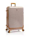Heys Hey's Ez Fashion Hardside 30" Check-in Spinner Luggage In Brown Houndstooth