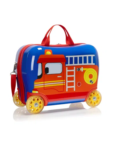 Heys Hey's Kids Ride-on Luggage W/light-up Wheels In Fire Truck