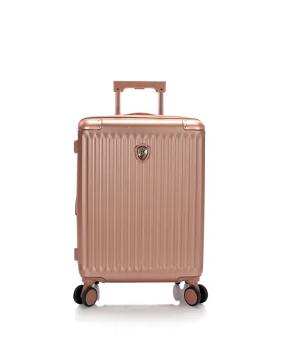 Heys Luxe Hard Side 21" Carryon Spinner In Rose Gold