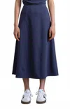 Heyson A-line Midi Skirt In Navy Blue In Blue