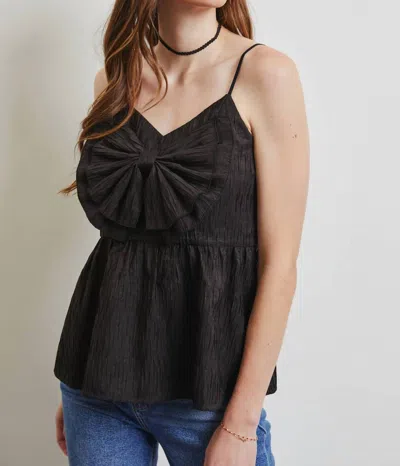 Heyson Babydoll Bow Tank In Black
