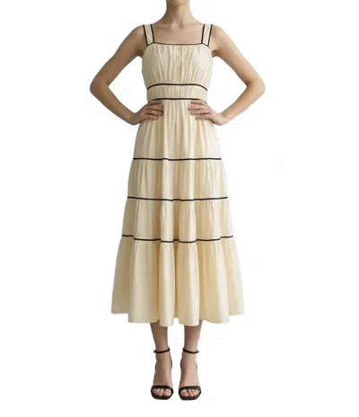Heyson Côte D'ivoire Midi Dress In Beige In Neutral