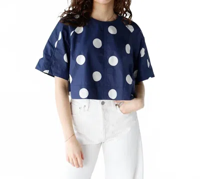 Heyson Dotted Top In Navy In Blue