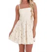 Heyson Everywhere With Me Embroidered Mini Dress In Cream