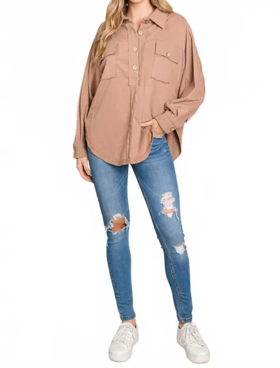 Heyson Feels So Right Pullover Top In Beige In Neutral