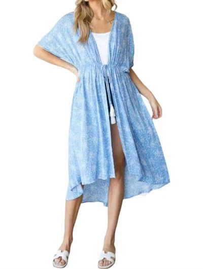 Heyson Floral Coverup In Blue & White