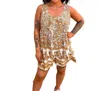 Heyson Haven Paisley Print Sleeveless Romper In White/orange In Multi