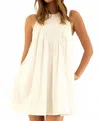Heyson Key Element Sleeveless Flowy Mini Dress In Off White In White