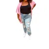 Heyson Marcella Open Front Kimono In Pink In Pink