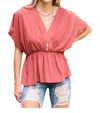 Heyson New On The Street Blouse In Pink In Pink