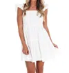 Heyson When The Time Comes Tiered Dress In Off White In White