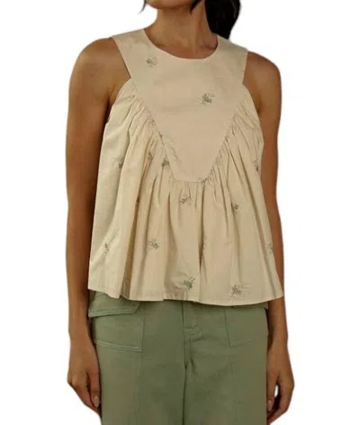 Heyson Wild Flower Ruffle Top In Cream In Neutral