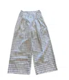 Heyson Women's Window Panel Pants In Navy/off White