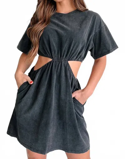 Heyson Wren Dress In Charcoal In Multi