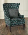 Hf Custom Serenity Wing Chair In Blue