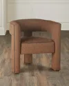 Hf Custom Ursla Barrel-back Chair In Sable