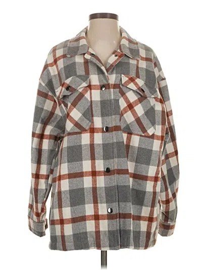 Pre-owned Hfx Coat In Gray