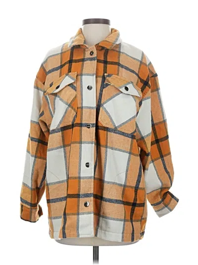 Pre-owned Hfx Poncho In Orange
