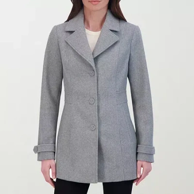 Hfx Womens Easy-on + Easy-off Lightweight Puffer Peacoat In Gray