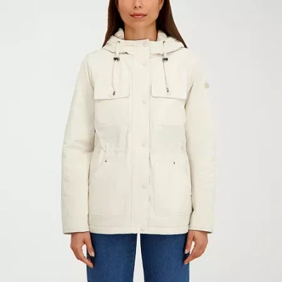 Hfx Womens Water Resistant Midweight Raincoat In Sand