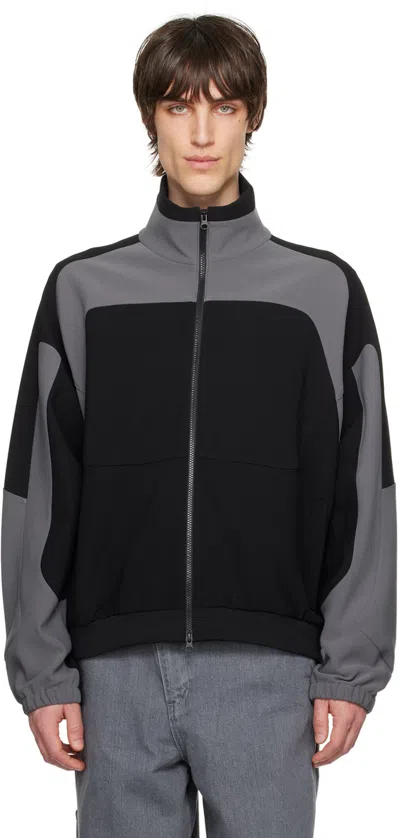Hgbb Studio Black & Gray Panda Track Jacket In Moon