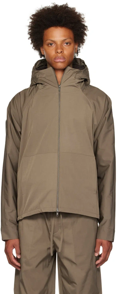 Hgbb Studio Brown Jin Jacket In Caramel Cafe