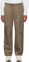 Hgbb Studio Brown Jin Trousers In Caramel Cafe
