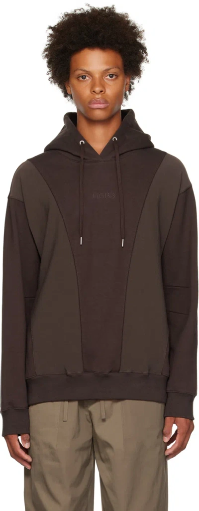 Hgbb Studio Brown Sierra Hoodie In Teak