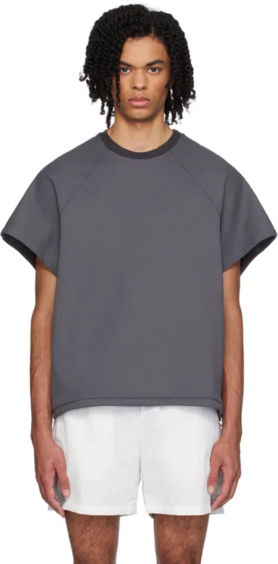Hgbb Studio Gray Jin T-shirt In Asphalt