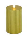 Hgtv 3in Georgetown Real Motion Flameless Led Candle In Gold