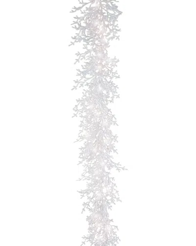 Hgtv Dnu Unprofitable  Christmas By The Sea Pre-lit Garland Wreath In Orange