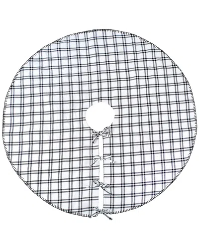 Hgtv National Tree Company  48in Plaid Whipstitch Tree Skirt In Multicolor