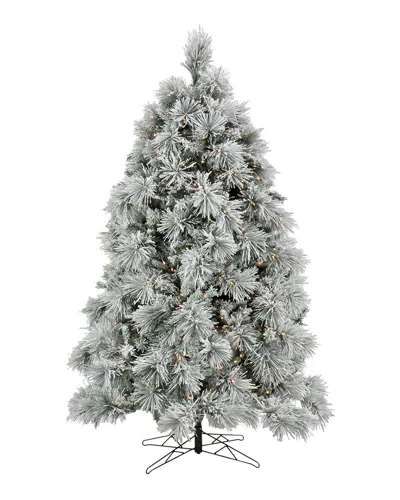 HGTV NATIONAL TREE COMPANY HGTV 7.5FT FLOCKED BAVARIAN PINE TREE