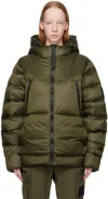 Hh-118389225 Khaki Arc Down Jacket In Utility Green