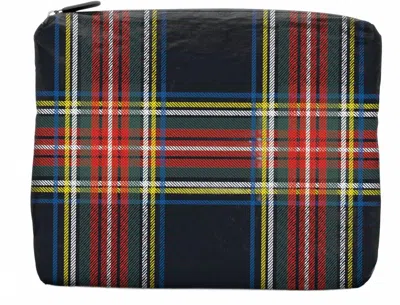 Hi Love Travel Women's Zipper Pouch In Plaid In Multi