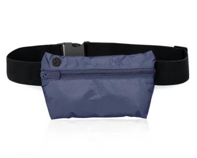 Hi Love Women's Travel Fanny Pack In Shimmer Navy In Blue