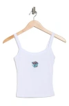 Hi Res Berry Basket Cotton Graphic Tank In White