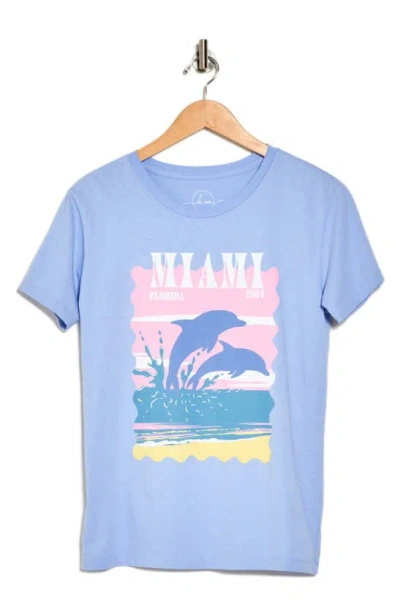 Hi Res Miami Dolphins Graphic T-shirt In Pure Blue