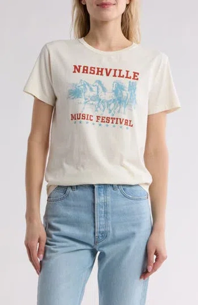 Hi Res Nashville Music Festival Graphic Print T-shirt In Washed Autumn Glaze