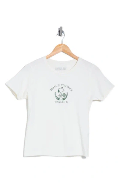 Hi Res Peanuts® Snoopy Athletic Tennis Club Graphic T-shirt In Washed Marshmallow