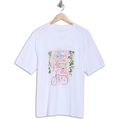 Hi Res Pink Cakes & Coffee Graphic T-shirt In Animal Print