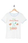Hi Res Snoopy's Farmers Market Cotton Graphic T-shirt In Baby Blue/ Marshmallow