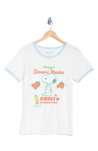 Hi Res Snoopy's Farmers Market Cotton Graphic T-shirt In White