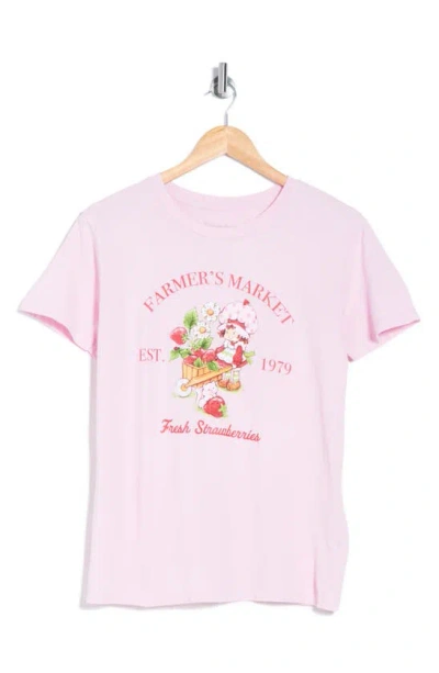 Hi Res Strawberry Shortcake Wheelbarrow Graphic T-shirt In Washed Parfait Pink
