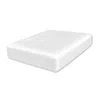 Hi Silk White Super King Uk Mulberry Silk Fitted Sheet - Seamless Twenty Five Momme With Tailored Corners In White